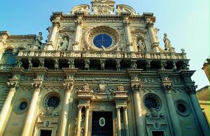 Basilica de Santa Cruz em Lecce.