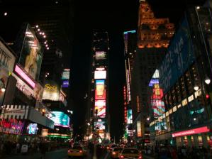 Time Square, cart�o-postal de Nova Iorque, cidade mais visitada dos Estados Unidos.